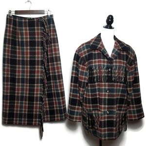 Pendleton Knockabout Wool Western Skirt Suit